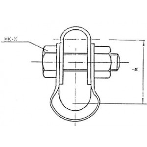 5440 - UCHWYT WIESZAKOWY DO LIN O PRZEKROJU 75, 95, 120, 150, 185 mm²